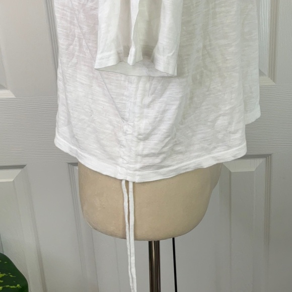 Universal Thread White Short Sleeve Crew Neck Crop Top Size XL - Picture 4 of 9